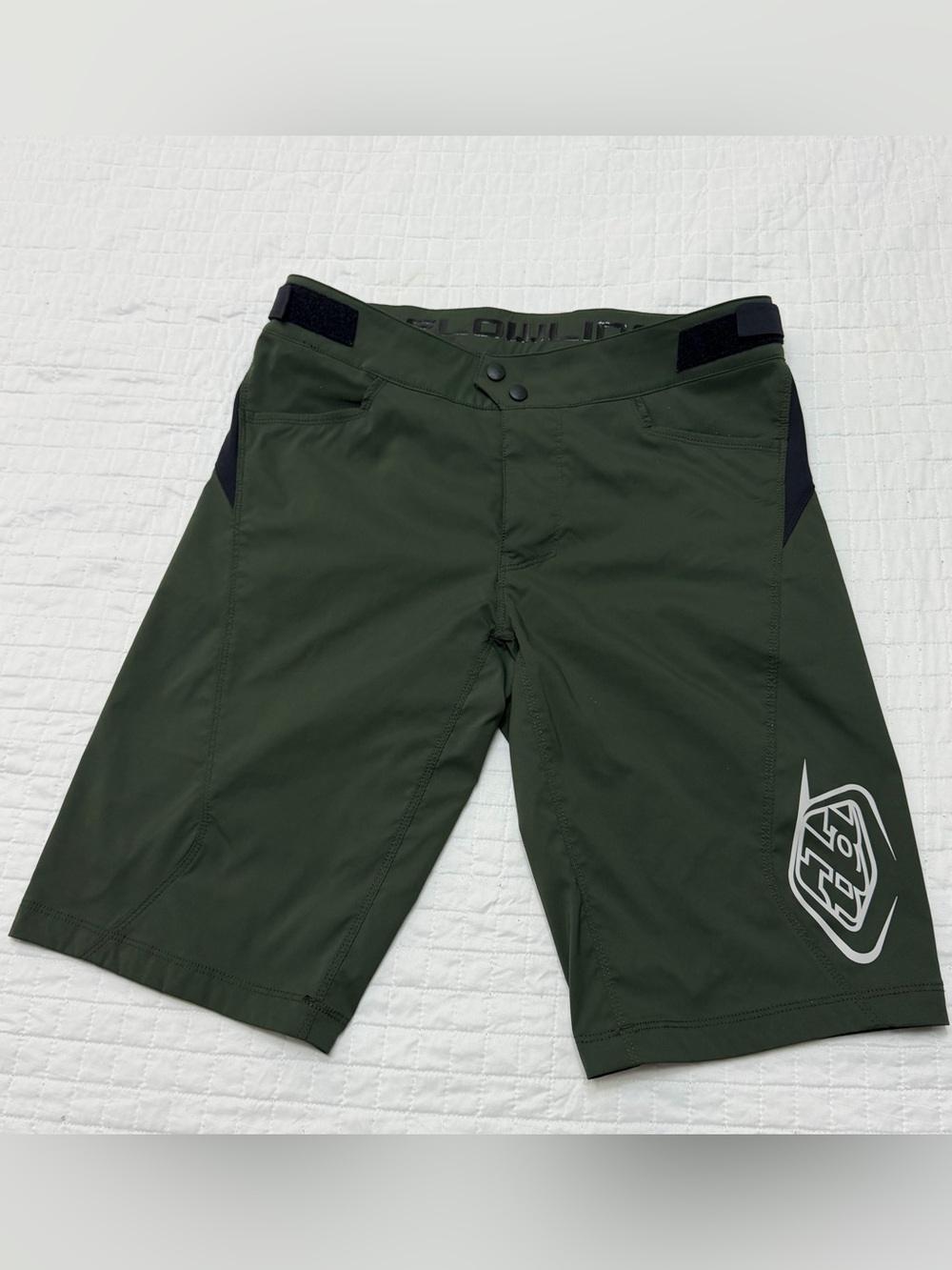 Troy Lee Designs Flowline MTB Shorts Men’s 32 Green Trail Cycling